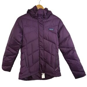 Patagonia Down With It Jacket S Night Plum Hooded Puffer Coat Outdoor Gorpcore